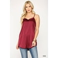 thumbnail image 1 of Velvet Mixed Adjustable Strap Round Hem Camisole, 1 of 5