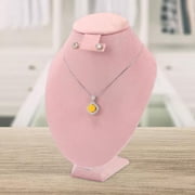 Velvet Necklace Display Bust Necklace Display Model Bust Necklace Display Stand Jewelry Easel Display Stand Rack for Dresser Retail Home With Ear Stand L
