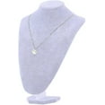 thumbnail image 1 of Velvet Necklace Jewelry Display Stand:3D Necklace Display Bust Mannequin Stand,Pendant Chain Chokers Necklace Holder,Necklace Display for Selling Home Storage (Gray-8.6 * 13.7in), 1 of 9