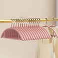 thumbnail image 1 of Velvet Non-Slip Hangers Set - Space Saving Round Shoulder Clothes Hangers with Chrome Hooks - 10 Pack for Wardrobe Organization, 1 of 6