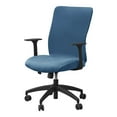 thumbnail image 1 of Velvet Office Chair Cover, Universal Computer Office Chair Covers Stretch Desk Chair Covers Removable Washable Rotating Chair Slipcovers for Rotating Chair-Light Blue-Medium, 1 of 8