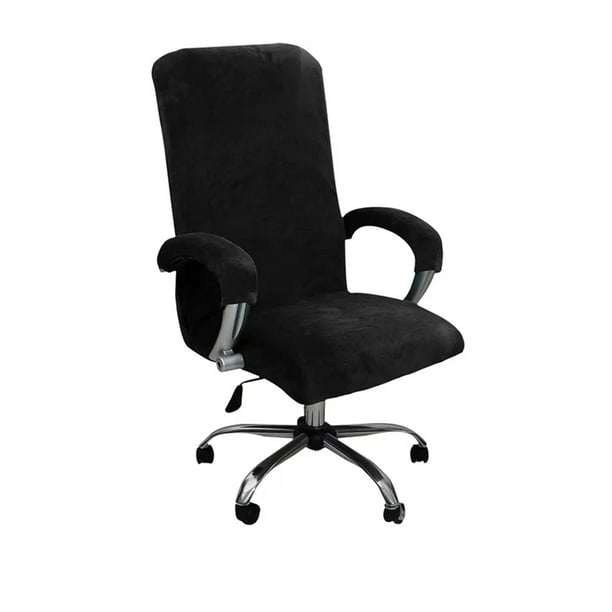 Velvet Office Chair Cover with Arm Covers Stretch Computer Desk Chair