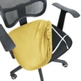 thumbnail image 1 of Velvet Office Chair Seat Covers, Stretch Office Chair Cover Washable Dining Chair Seat Covers Computer Office Chair Covers Non Slip-Black-Chair Seat Covers, 1 of 8