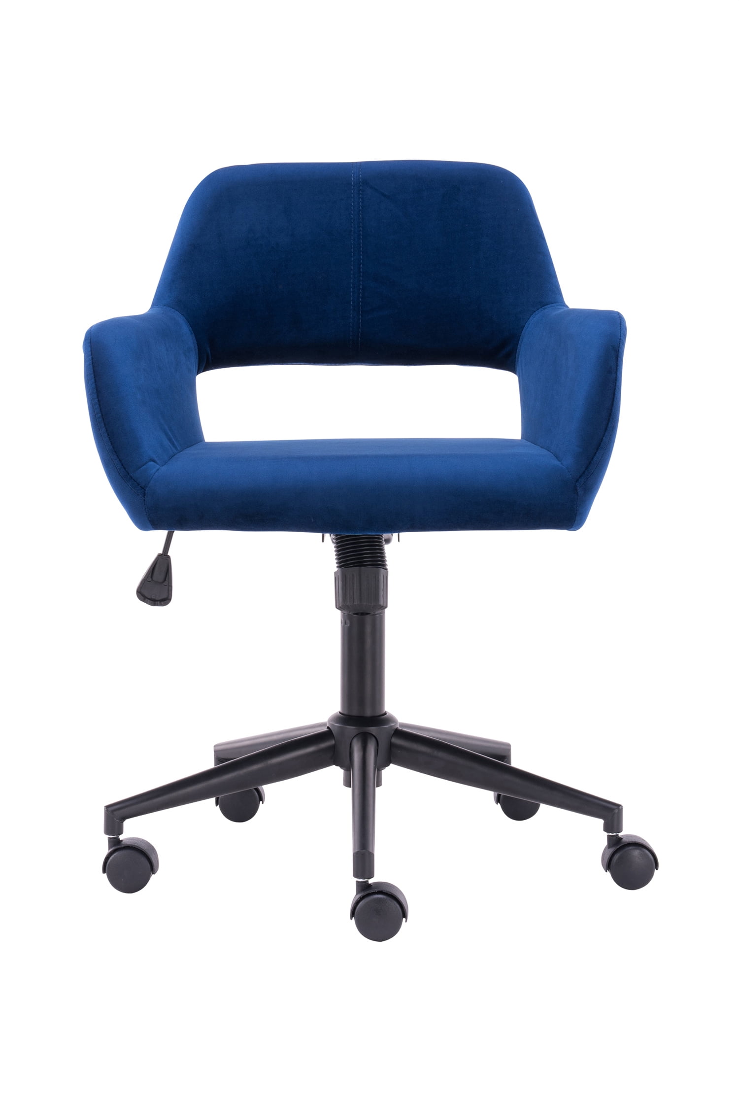 Velvet Office Chair, Upholstered Desk Chair, HeightAdjustable Computer