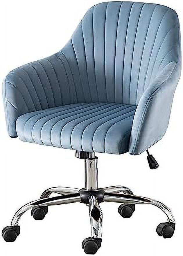 Velvet Office Desk Chairs with Wheels Swivel Cute Vanity Chairs Height