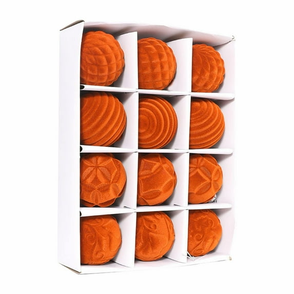 Velvet Ornaments For Christmas Tree,Velvet Christmas Balls,Christmas Tree Balls,Flocked Matte Velvet Christmas Ball Ornaments,Shatterproof Decor For Xmas Tree Wedding Holiday Party Home