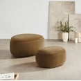 thumbnail image 1 of CHITA Velvet Ottoman with Storage Large Ottoman Coffee Table Boucle Ottoman for Living Room,Brown, 1 of 11