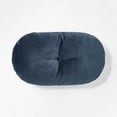 thumbnail image 1 of Velvet Oval Shaped Throw Pillow with Tufted Center Navy - Threshold™ designed with Studio McGee: Indoor Polyester Decorative Cushion, 1 of 4