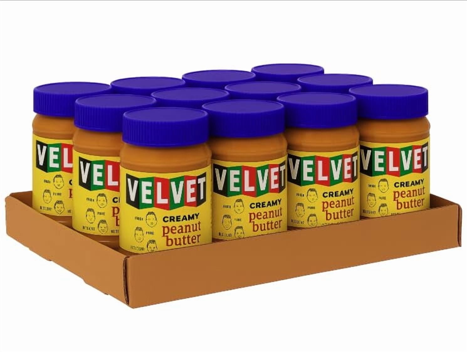 Velvet Peanut Butter Crunchy, 12 Pack