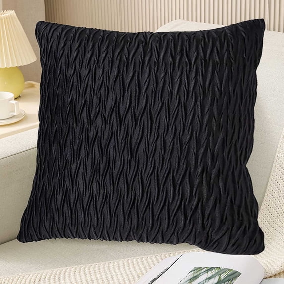 Velvet Pillow Cover - Plush Ed Support, Hidden Zipper Design, Durable Home Decor, Sofa Headboard Office Lumbar Cushion, topliu