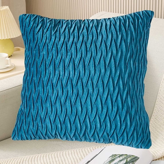 Velvet Pillow Cover - Plush Ed Support, Hidden Zipper Design, Durable Home Decor, Sofa Headboard Office Lumbar Cushion, topliu