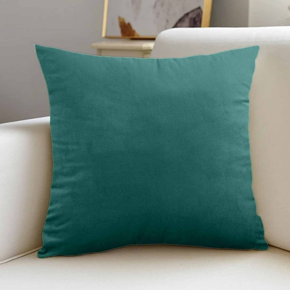 Velvet Pillow Cushions 45x45cm | Sofa Chair Backrest & Waist Support Pillows | Soft Velvet Fabric with Hidden Zipper | Modern Home Decor in Multiple Colors