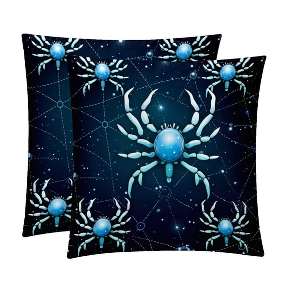 Velvet Pillow Inserts Set with Unique Patterns - 16x16, 18x18, 20x20 Inches - 2 Pack Decorative Throw Pillow Covers for Home Decor and More