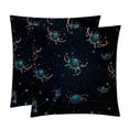 thumbnail image 1 of Velvet Pillow Inserts Set with Unique Patterns - 16x16, 18x18, 20x20 Inches - 2 Pack Decorative Throw Pillow Covers for Home Decor and More, 1 of 6