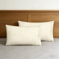 thumbnail image 1 of Velvet Pillowcases Set of 2, Envelope Closure Pillowcases 20 x 26 In, Soft Polyester Bed Pillow Covers, Beige, 1 of 6