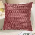 thumbnail image 1 of Velvet Pleated Pillowcase | Solid Color PV Velvet 45x45cm | Decorative Sofa Cushion • Quilted Hidden Zipper • Durable Lumbar Headboard Support • Comfortable Office Waist Protection, 1 of 6
