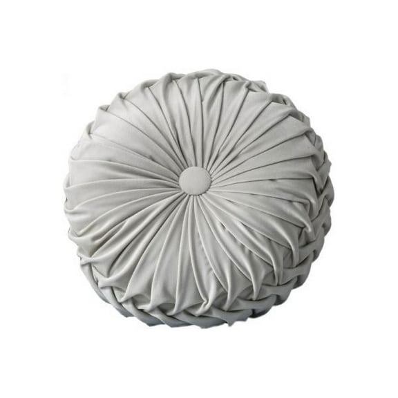 Velvet Pleated Round Pumpkin Pillow Couch Cushion Floor Pillow Home Sofa Decor