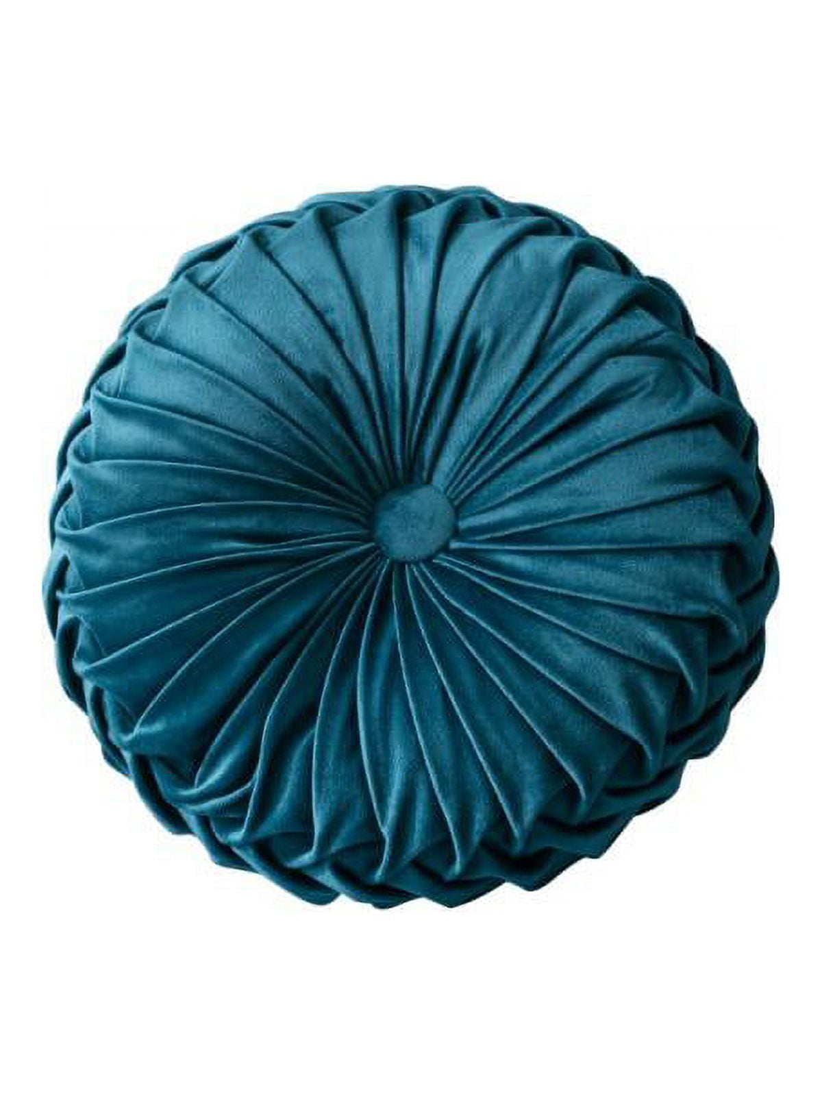 Velvet Pleated Round Pumpkin Pillow Couch Cushion Floor Pillow Home Sofa Decor
