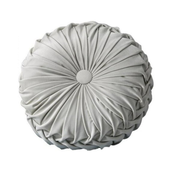 Velvet Pleated Round Pumpkin Throw Pillow,Couch Cushion Floor Pillow Decorative For Home Sofa Chair Bed Car,Multicolor Velvet Pleated Round Pumpkin Throw Pillow Household Cushion(13.7"*3.14")