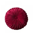 thumbnail image 1 of Velvet Pleated Round Pumpkin Throw Pillow Couch Cushion Floor Pillow for Sofa Chair Bed Car Home Decorative, 1 of 2