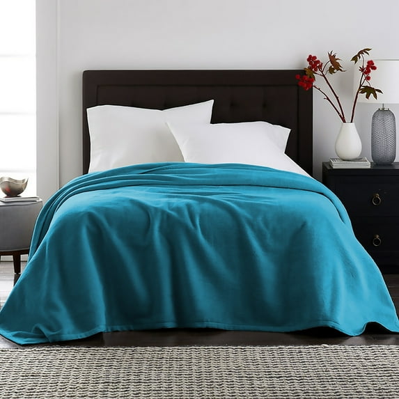 Velvet Plush Blanket Jewel Blue King