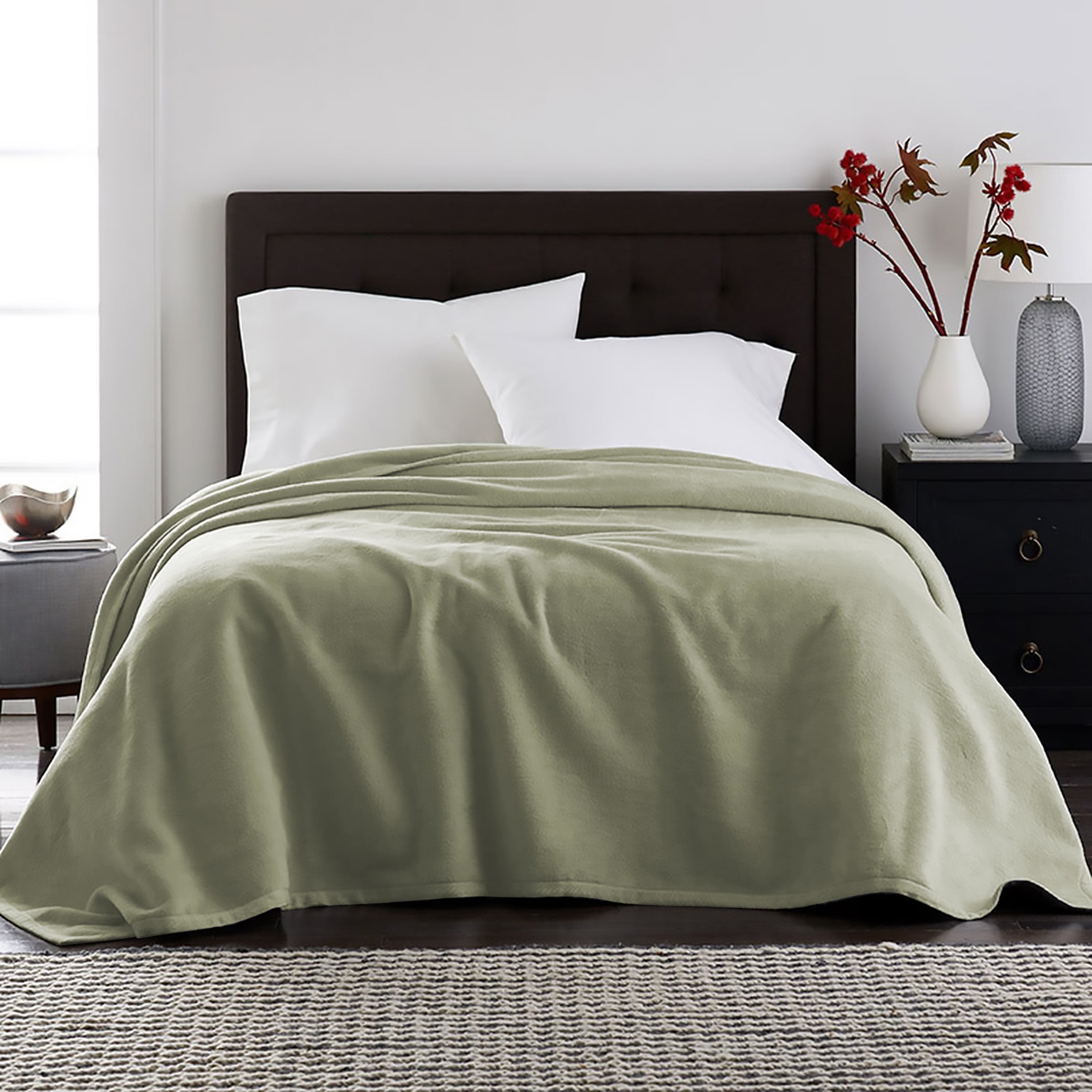 Velvet Plush Blanket Olive Full Queen Walmart