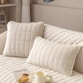 thumbnail image 1 of Velvet Plush Plaid Quilted Sofa Cover Super Soft Non Slip Sectional Couch Cover Farmhouse Fluffy Fuzzy Sofa Slipcover Furniture Protector for Dogs Cats Pet, 1 of 10