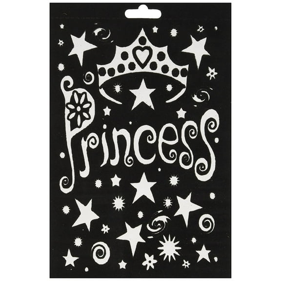 Velvet Poster With Markers Princess 6X9