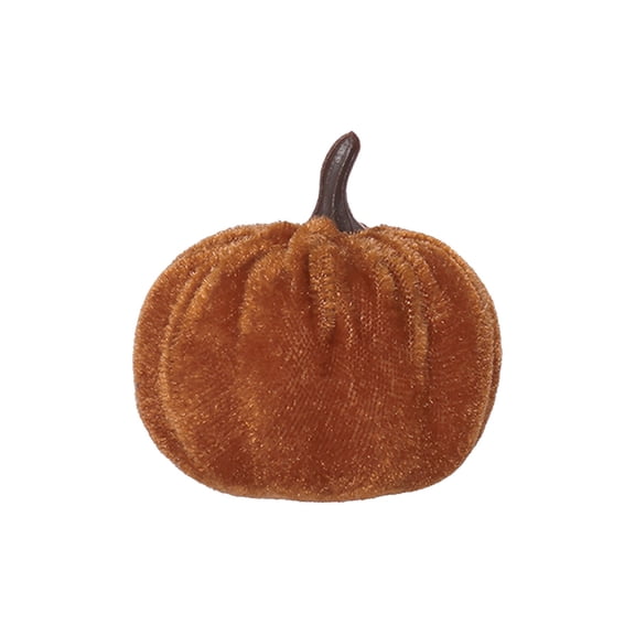 Velvet Pumpkin 6Cm Halloween Autumn Harvest Decor Assorted Artificial Gourds For Table Centerpiece Mantel Farmhouse Display