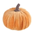 thumbnail image 1 of Velvet Pumpkin Mini Decor, Artificial Small Foam Pumpkins Fall Thanksgiving Home Table Indoor Decorations, Velvet Simulation Pumpkin Prop, Yellow, 1 of 6