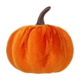 thumbnail image 1 of Velvet Pumpkin Set 3-Pack Fall Artificial Pumpkins in Assorted Colors for Farmhouse Table Centerpiece, 1 of 9