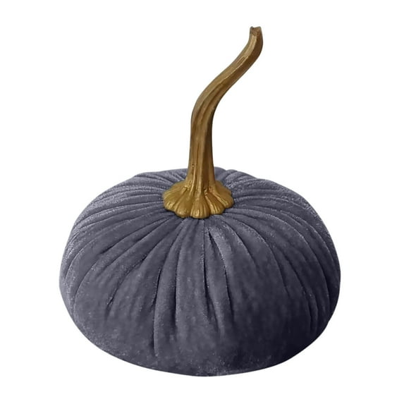 Velvet Pumpkins Fall Decor, Reusable Fabric Foam Pumpkins for Thanksgiving Centerpieces, Halloween Displays Autumn Home Accents, Table Scatter Tiered Trays Mantel Decor