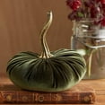 thumbnail image 1 of Velvet Pumpkins, Fall Decorations, Set Of 1 Soft Stretch Velvet Pumpkins For Halloween And Thanksgiving Home Decor, Multi-Color Seasonal Holiday Accents, 1 of 6