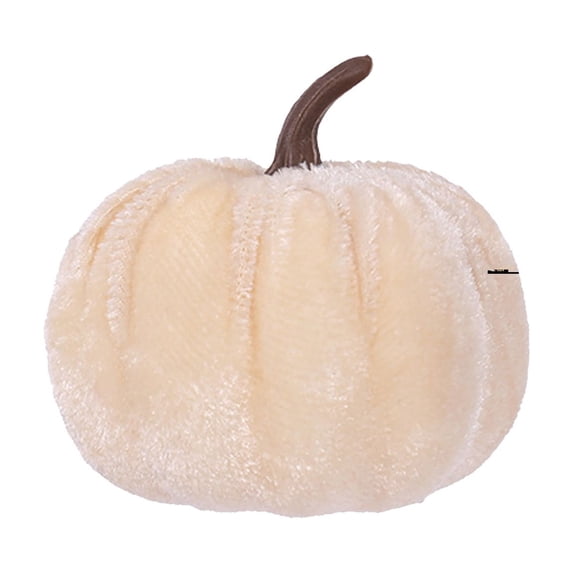 Velvet Pumpkins Halloween Decor, Fall Artificial Pumpkins, Autumn Pumpkin Set for Table Centerpiece Mantel Shelf Tray Cloche Farmhouse Thanksgiving Home Decor