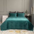 Velvet Quilted Bedspread on the Bed Quilting Mattress Topper Double