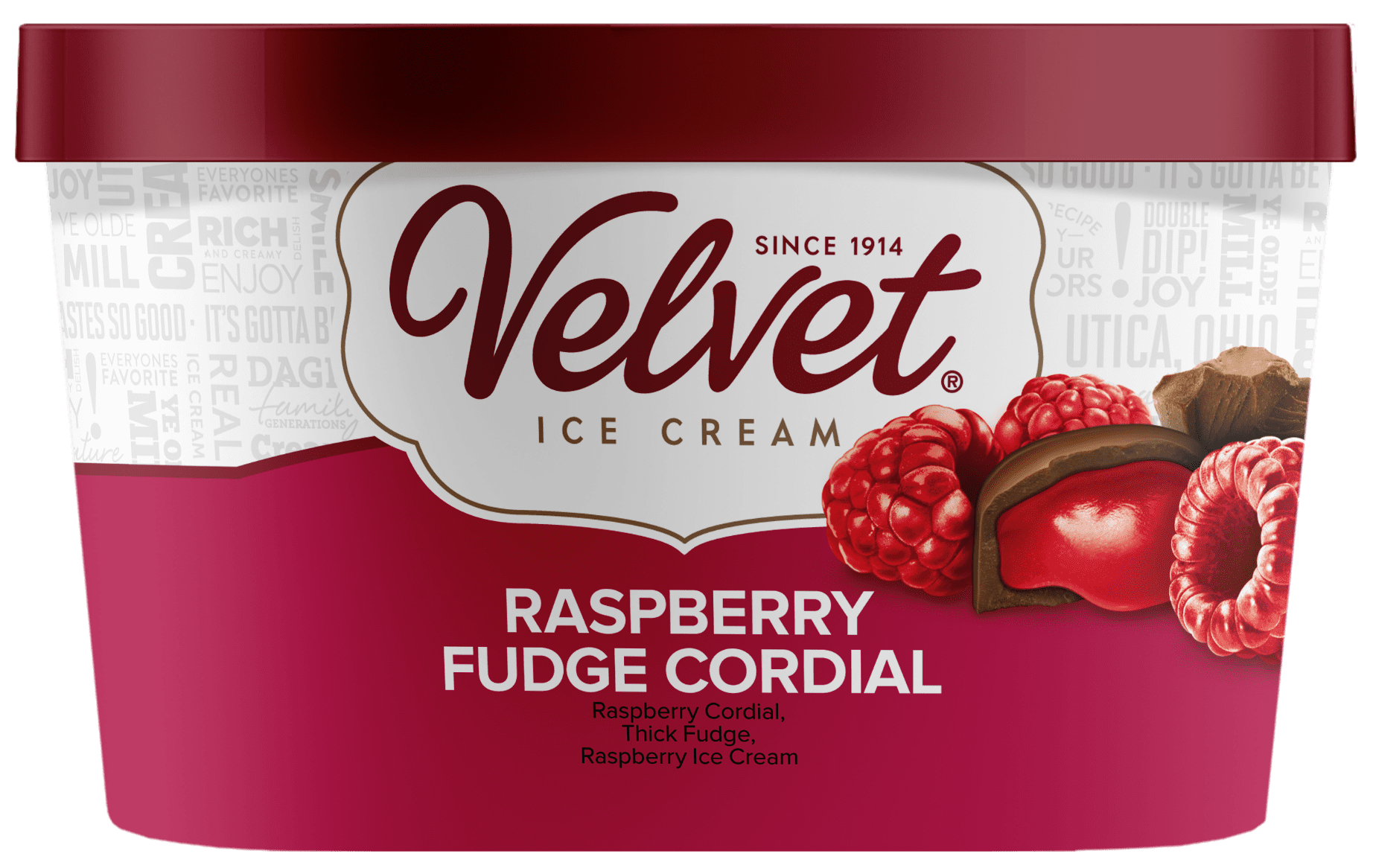 Velvet Raspberry Fudge Cordial Ice Cream