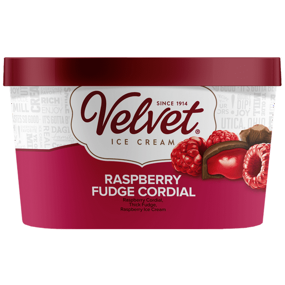 Velvet Raspberry Fudge Cordial Ice Cream