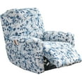 thumbnail image 1 of Velvet Recliner Cover 4 Pieces Printed Lazy Boy Chair Covers Recliner Sofa Slipcover Anti-Slip Fitted Furniture Protector with Elastic Bottom, 1 of 7