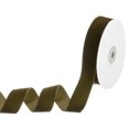 thumbnail image 1 of Velvet Ribbon 10 Yards 1" Wide Nylon Fabric Ribbons, Army Green, 1 of 7