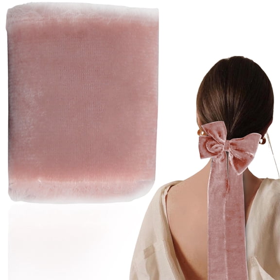 Velvet Ribbon for Bouquets, Velvet Ribbon with Cut Edges for Wrapping Wedding Cards and Decorations,Velvet Ribbon for Bouquets Flocked Tear Edge Craft Ribbon for Wrapping Wedding Card Tying Decor