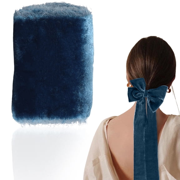 Velvet Ribbon for Bouquets, Velvet Ribbon with Cut Edges for Wrapping Wedding Cards and Decorations,Velvet Ribbon for Bouquets Flocked Tear Edge Craft Ribbon for Wrapping Wedding Card Tying Decor