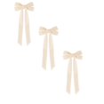 thumbnail image 1 of Velvet Ribbon Bows 3PCS 5.12 x 10.24 Inch Beige Christmas Tree Bows for Wreath Gift Wrapping Garland Rustic Holiday Decor, 1 of 6