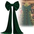 thumbnail image 1 of Velvet Ribbon Christmas Bows Decorations, Xmas Bows Ornaments for Christmas Tree Home Party Staircase Holiday Decor, 1 of 6