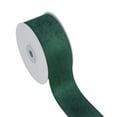 thumbnail image 1 of Velvet Ribbon, Continuous 5 Yards Double Faced Velvet Ribbon Great for Xmas Tree,Gift Wrapping,Bowmaking,Wreath,Wedding,Party, 1.6 Inch, Green, 1 of 3