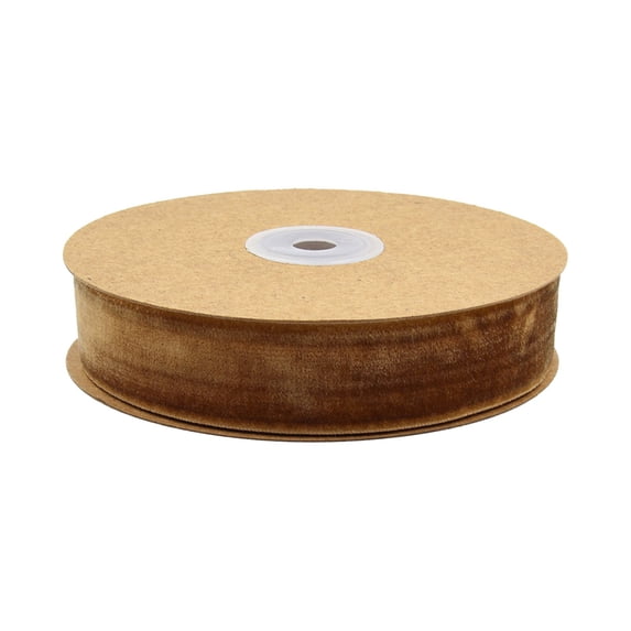 Velvet Ribbon for Gift Wrapping 2.5cm Wired Craft Ribbon - DIY Bow Making Flower Packaging Ribbon Decorative Trim for Christmas Wreaths Home Decor Party Supplies 10 Yard Roll