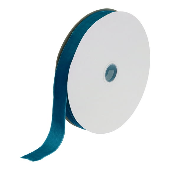 Uxcell Velvet Ribbon Single Face Spool Silky Velvet Fabric for Bouquets DIY Crafts Gift Wrapping Wedding Party Forest Green 1" x 25 Yard