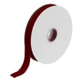 thumbnail image 1 of Uxcell Velvet Ribbon Single Face Spool Silky Velvet Fabric for Bouquets DIY Crafts Gift Wrapping Wedding Party Wine Red 5/8" x 10 Yard, 1 of 5