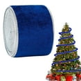 thumbnail image 1 of Velvet Ribbons with Gold Edge, Felt Ribbon Gift Bow Wrapping Ribbon, Waterproof for Handmade, Home Decor, Gift Wrapping, Wreath DIY Crafts, Christmas Tree, 1 Roll, 2.48x78.74", 1 of 6