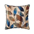 thumbnail image 1 of Velvet Rimmed Pillowcase Is Not Easy To Open Line Deformation Invisible Zipper Opening And Closing Only Pillowcase Does Not Contain Pillow Core Abstract Leaves (7) 20"X20", 1 of 8