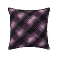 thumbnail image 1 of Velvet Rimmed Pillowcase Is Not Easy To Open Line Deformation Invisible Zipper Opening And Closing Only Pillowcase Does Not Contain Pillow Core Argyle Plaid Darkorchid_4 20"X20", 1 of 8